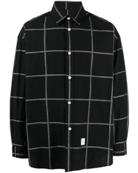 SPORT b. by agnès b. Long Sleeve Checked Cotton Shirt
