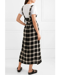 MM6 MAISON MARGIELA Convertible Smocked Checked Flannel Dress