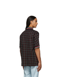 Paul Smith Black And Red Tattersall Check Polo