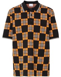 Burberry Check Pattern Polo Shirt