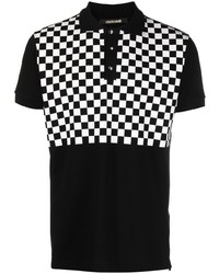 Roberto Cavalli Checkerboard Print Polo Shirt