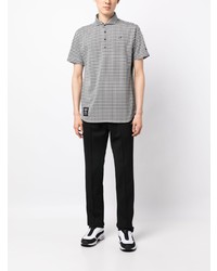 MASTER BUNNY EDITION Logo Embroidered Checked Polo Shirt