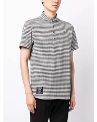 MASTER BUNNY EDITION Logo Embroidered Checked Polo Shirt