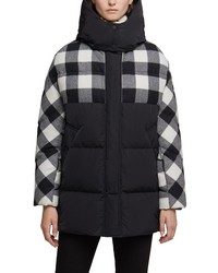 Woolrich Buffalo Check Water Repellent Puffy Down Coat