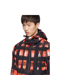 Alexander McQueen Black And Red Painted Check Jacket