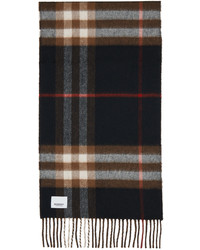 Burberry Brown Black Contrast Scarf
