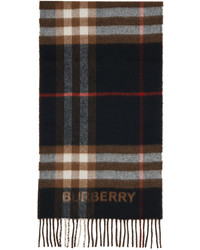 Burberry Brown Black Contrast Scarf
