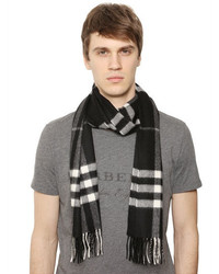 Burberry Check Brushed Cashmere Scarf