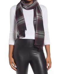 Nordstrom Wool Scarf In Black Combo At