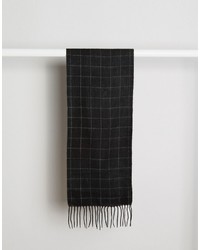 Asos Woven Scarf In Grid Check