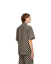 Burberry Black And Beige Check Trulo Shirt