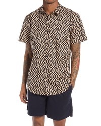 BP. Checkered Short Sleeve Button Up Shirt