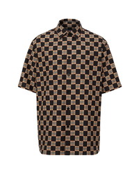 Burberry Trulo Chequer Short Sleeve Button Up Shirt