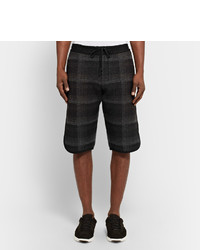 Tryan Checked Textured Flannel Shorts