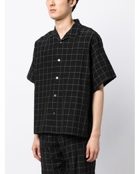 Undercover Check Pattern Silk Blend Shirt