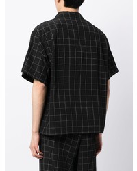 Undercover Check Pattern Silk Blend Shirt