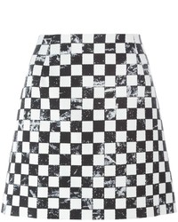 Marc Jacobs Checkerboard Print A Line Skirt