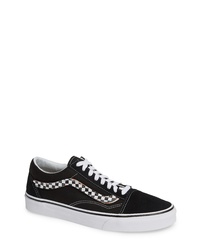 Black Check Suede Low Top Sneakers