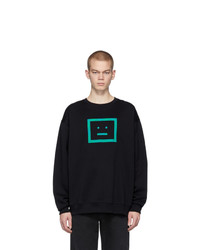 Acne Studios Black Forba Check Face Sweatshirt