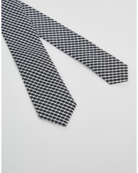 Reclaimed Vintage Check Tie In Black