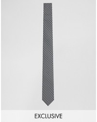 Reclaimed Vintage Check Tie In Black