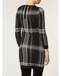 Dorothy Perkins Black Check Knitted Tunic