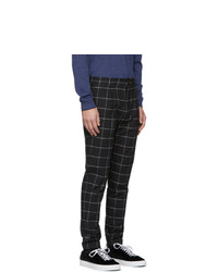 Ps By Paul Smith Black Turn Up Trousers