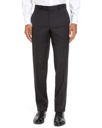Nordstrom Flat Front Check Wool Trousers