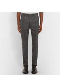 Maison Margiela Slim Fit Checked Wool Trousers