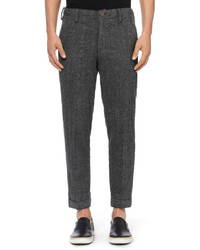 Undercover Slim Fit Prince Of Wales Check Wool Trousers