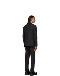 Ermenegildo Zegna Black Check Milano Easy Suit