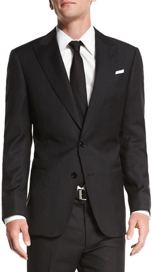 black armani suit