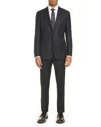 Giorgio Armani Trim Fit Check Wool Suit