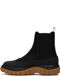 Thom Browne Black Duck Chelsea Boots