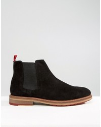 Asos Chelsea Boot With Colored Back Pull And Sole