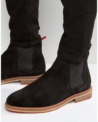 Asos Chelsea Boot With Colored Back Pull And Sole