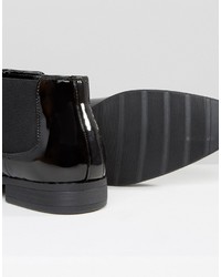 Asos Chelsea Boots In Black Patent