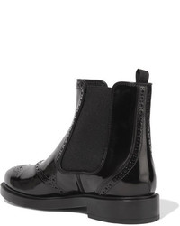 Tod's Glossed Leather Chelsea Boots Black