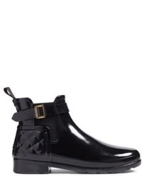 Hunter Original Refined Quilted Gloss Chelsea Boot