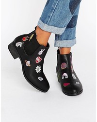 Daisy Street Patch Chelsea Boots