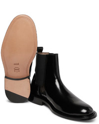 Ami Polished Leather Chelsea Boots