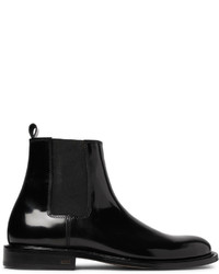 Ami Polished Leather Chelsea Boots
