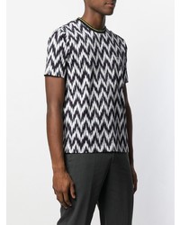 Giorgio Armani Zig Zag Printed T Shirt