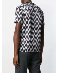 Giorgio Armani Zig Zag Printed T Shirt