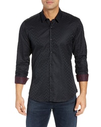 Black Chevron Long Sleeve Shirt
