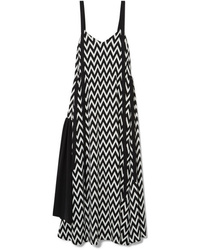 Loewe Paneled Printed Jersey Maxi Dress