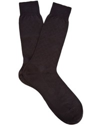 Pantherella Chalcot Chevron Knit Cotton Blend Socks
