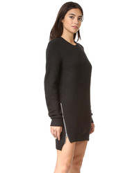 Black Chevron Sweater Dress