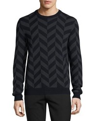 Black Chevron Sweater