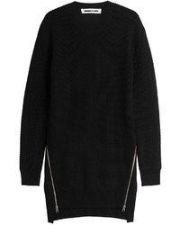 Black Chevron Wool Sweater